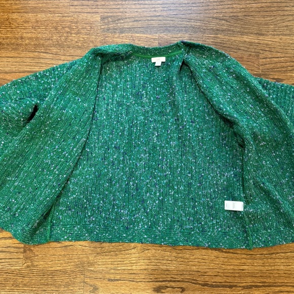 J. Jill Green Knit Multicolored Cardi Sweater - Picture 9 of 10